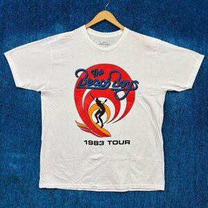 The Beach Boys “1983 Tour” Rock Band Graphic T-Shirt Size Extra Large